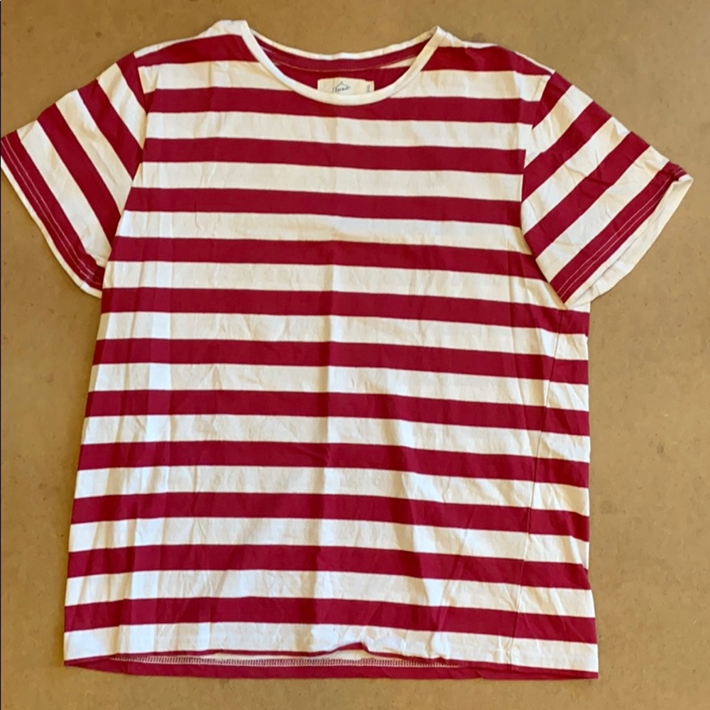 Red and White Striped Shirt